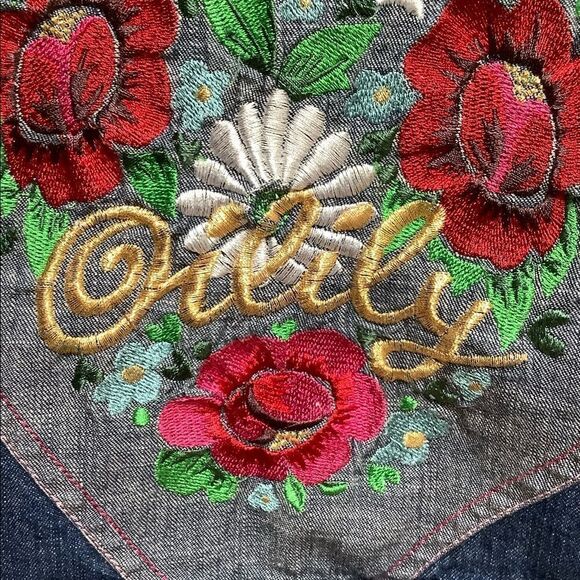 OILILY DENIM JACKET BLUE SIZE 2 denim - Picture 12 of 13